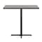 Flash Furniture Bennett 30 in x 48 in Solid Wood Indoor Tabletop in Dark Brown with 23.5 in x 29.5 in Bar Height GSF-REC3048-DKBRN-T2230B-GG - alternate 6