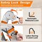 Wrightmaster 17 ft. Aluminum Multi-Position Ladder w/ Wheels and Stabilizer Bar, 330 lbs. Load Capacity, Orange ZOR-17FT-OR - alternate 6