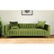 Homeroots 90" Olive Green Velvet Sofa And Toss Pillows With Gold Legs 489537 - alternate 5