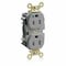 Leviton Straight Blade Receptacle, 5-15R, 15 A, 125V AC, Self-Grounded MRI15-GY - alternate 1