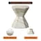 Leisuremod Azure 17 in Modern Round Fiberstone Side Table, Weather-Resistant, Fully Assembled AST17MG - alternate 4