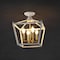 Jonathan Y Plains 12" 4-Light Modern Farmhouse Metal Open-Frame Pagoda LED Semi Flush Mount Mini Lantern, White/ JYL7610F - alternate 8