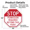 Signmission Stop Permission Required Beyond Thi, 10 Inch X 10 Inch, Aluminum Metal Signs OC-A-10-293 - alternate 4