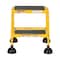 Vestil 18.5 H Steel Commercial Spring Loaded Rolling Ladder, 2 Steps LAD-2-Y - alternate 3