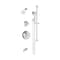 Symmons Birch HydroMersion Double Handle Tub and Shower Trim Kit with Hand Spray (Valve Not Included) 599615TRM - alternate 1