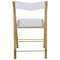 Leisuremod Menno Modern Acrylic Gold Base Folding Chair, Clear MFG15CL - alternate 6