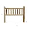 Homeroots Natural Vintage Brown Finish Cedar Log Double Headboard 370319 - alternate 2