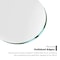 Fab Glass And Mirror Glass Office Chair Mat | 36in Flat Polished Edge Heavy Duty Glass Mat for Hard Floors CM36RDF-CL - alternate 5
