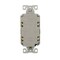 Eaton Wiring Devices Eaton Tamper-Resistant GFCI Receptacle, 125 V, 15 A, NEMA: NEMA 5-15R, Back, Side Wiring, Ivory TRGF15V - alternate 6
