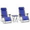 Serenelife Outdoor Zero Gravity Lounge Chair Set with Table SLZGHTBBU45 - alternate 1