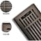 Sierra Grates 4 in. H X 12 in. W Powder Coat Steel, Metallic Bronze Floor Register LIN412-BRZ - alternate 2