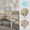Martha Stewart 21.75 in H, 47.25 in W X Engineered Wood, Steel, Light Natural Frame/Antique Bronze Hardware NAN-PS-23504-LNT-BZ-MS - alternate 3
