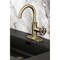 Kingston Brass One-Handle 1-Hole Bathroom Faucet with Knurled Handle, Deck Plate, and Push Pop-Up Drain KSD2213RKX - alternate 5
