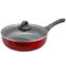 Oster Herscher 3.5 Quart Aluminum Saute Pan with Tempered Glass Lid in Red 92325.02 - alternate 4