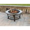 Outdoor Expressions 34'' Antique Bronze Round Steel Fire Pit FTB-51216 - alternate 2