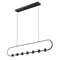 Z-Lite Saros Matte Black 7 Light Linear Chandelier 4101-54L-MB-LED - alternate 4