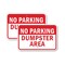 Signmission No Parking Dumpster Area 1, 18'' X 24'' 2 Signs, Heavy Gauge Aluminum, 2PK A-1824-2PACK-2819 - alternate 1