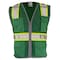 Dome75 Hi-Vis Safety Vest SM/MD Class Non-ANSI/Enhanced Visibility , Zipper 6 Pockets, 2 Mic Tab DV2183 - alternate 3