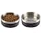 Petmaker Set of 2 Stainless Steel Dog Bowls 32oz Double Wall Insulated Non Slip Metal for Small-Medium Pets PET6425 - alternate 2