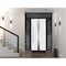 Vdomdoors Steel Door Deux 1744 Natural Oak 2 Sidelight and Transom Black Window Stainless Inserts Single Mode DEUX1744EXD-OAKB-W14+36+14xH80+16-LH-O - alternate 11