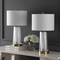 Jonathan Y Tryon 26" Modern Minimalist Glass/Iron Nightlight LED Table Lamp, Brass Gold/Clear, 2PK JYL1137A-SET2 - alternate 5