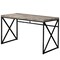 Homeroots 47" Taupe and Black Computer Desk 333549 - alternate 6
