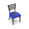 Holland Bar Stool Co BlackLogo Chair, VinylSeat L00418STLBlu - alternate 1
