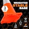 Xpose Safety 18 Inch All Orange Traffic Cone with 6in Reflective Collars AOTC18-6-1-X - alternate 7