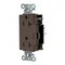 Hubbell Wiring Device-Kellems Straight Blade Receptacle, 5-20R, 20 A, 125V AC, 2 Pole, 3 Wire, Surface Mount, Grounded DR20ST - alternate 2