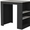 Homeroots 36in Gray and Black Faux Marble and Wood Kitchen Island With Storage 526161 - alternate 4