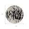 Homeroots 8' Black And Ivory Round Abstract Washable Indoor Outdoor Area Rug 612637 - alternate 8