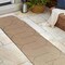 Jonathan Y Margot Modern Geometric Arch Stripe Beige/Brown 2 ft. x 8 ft. Indoor/Outdoor Shaped Runner Rug SHP201A-28 - alternate 5