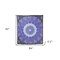 Homeroots 92" X 84" Purple Black And White Mandala Cotton Hanging Tapestry 397418 - alternate 4