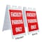 Signmission Faculty Parking Only, A-Frame & 2 Decals Installed, Heavy-Duty Plastic Frame SBHD-D-2436-Faculty Parking Only - alternate 4