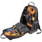 Klein Tools Tool Backpack, Black/Orange, 1680d Ballistic Weave Body; Hard Molded Polypropylene Bottom 62800BP - alternate 8