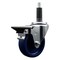 Service Caster 4'' Solid Poly Swivel 1'' Expanding Stem Caster with Brake SCC-EX20S414-SPUS-PLB-1 - alternate 1
