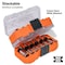 Klein Tools 1/4 in, 3/8 in, 1/2 in Drive Bit Socket Set, SAE, 13 pcs 65213HEX - alternate 4