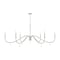 Z-Lite Toussant  Brushed Nickel 6 Light Chandelier 6103-63BN - alternate 1