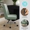 Martha Stewart Maeve Upholstered Office Chair in Sage/Polished Nickel CH-231216-3-SG-MS - alternate 8