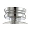 Jonathan Y Domenic 7.75" Metal/Seeded Glass LED Flush Mount, Chrome JYL7442B - alternate 5