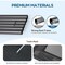 Simple Deluxe FluffyDream Cooling Elevated Dog Cot Bed, Outdoor Raised Lightweight Dog Cot, No-Slip Feet Pet Hamm PTBEDXELEVATED42X25BLK - alternate 6