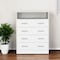 Homeroots 33" White Four Drawer Dresser 534947 - alternate 1