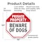 Signmission Private Property Beware of Dogs, 10 Inch X 10 Inch, Plastic Sign OC-P-10-151 - alternate 5