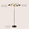 Jonathan Y Vivian 61" 10-Light Mid-Century Modern Iron Medusa Multi Head LED Floor Lamp, Black/Brass Gold JYL3096B - alternate 5