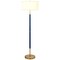 Homeroots 61" Brass Two Light Floor Lamp With White Frosted Glass Drum Shade 523576 - alternate 6