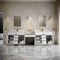 James Martin Vanities Bellshire 120" Dual Vanity Set w/24" Make-Up Counter, Bright White w/Sgl Hole 3 cm White Zeus Silest 660-VMC120-BW-1WZ - alternate 4