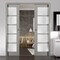 Sartodoors French Interior Door, 28" x 84", Gray QUADRO4002DP-SSS-36 - alternate 1