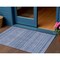 Homeroots 3' X 5' Denim Blue And Sky Blue Striped Washable Indoor Outdoor Area Rug 615344 - alternate 1