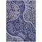Homeroots 8' X 10' Navy Blue Gray And Green Floral Medallion Washable Indoor Outdoor Area Rug 603182 - alternate 6