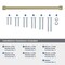 Amerock Appoint 18 inch 457mm Center-to-Center Golden Champagne Appliance Pull BP54031BBZ - alternate 3